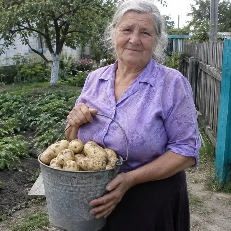Відро викопаної картоплі